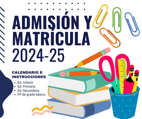 Admisión, reserva y matrícula .